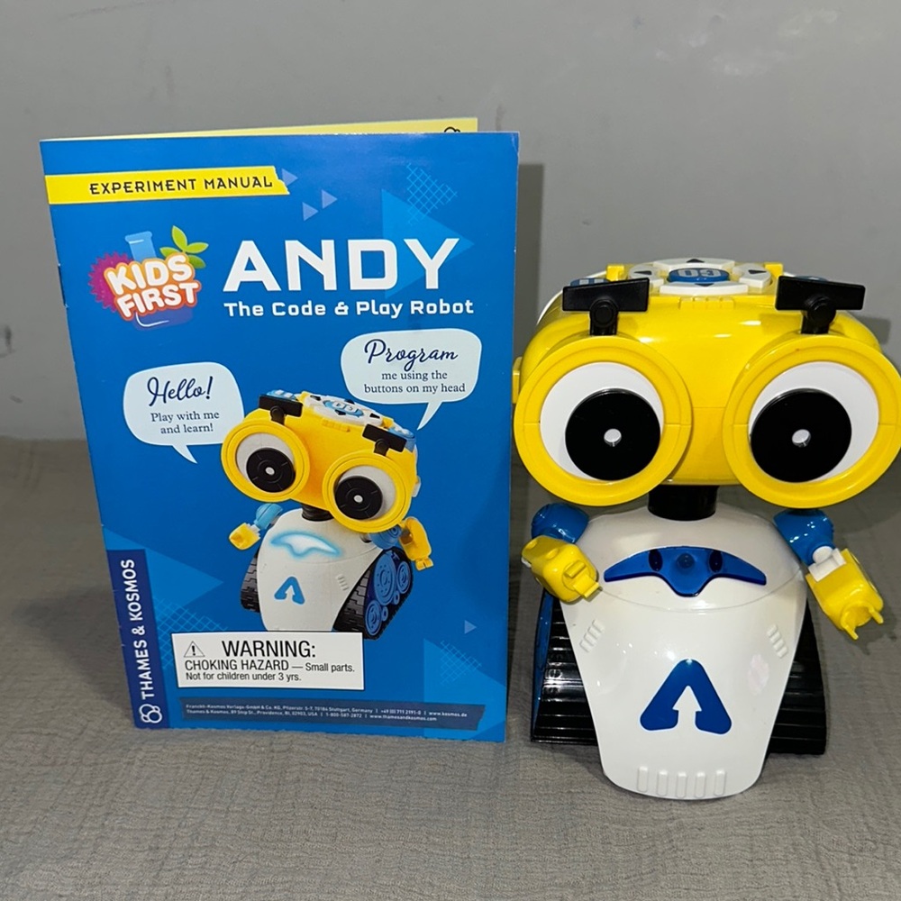Kids First ANDY Code & Play Robot Toy - Yellow